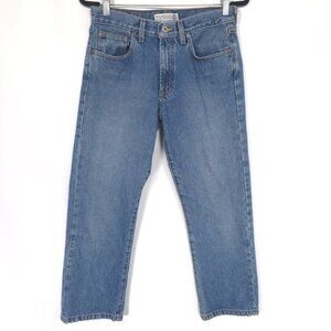 ABERCROMBIE & FITCH Size 4 Women's Jeans Blue Denim Capri USA Made Exclusive VTG
